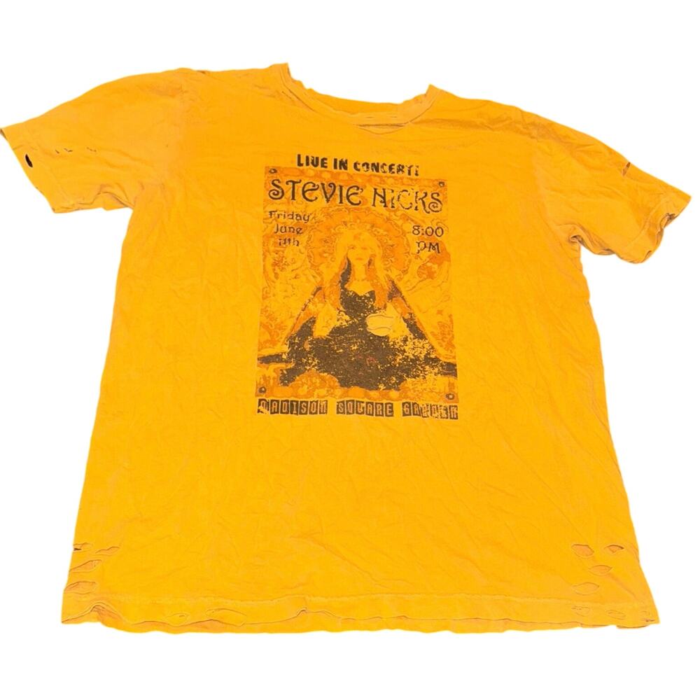 STEVIE NICKS Live June 11th 2009 Madison Square Garden Tee in Yellow Size 1X
